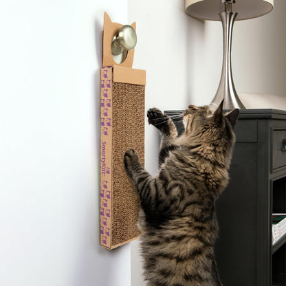 Corrugated Cat Scratcher with Catnip Infusion Technology - Brown, Single Wide