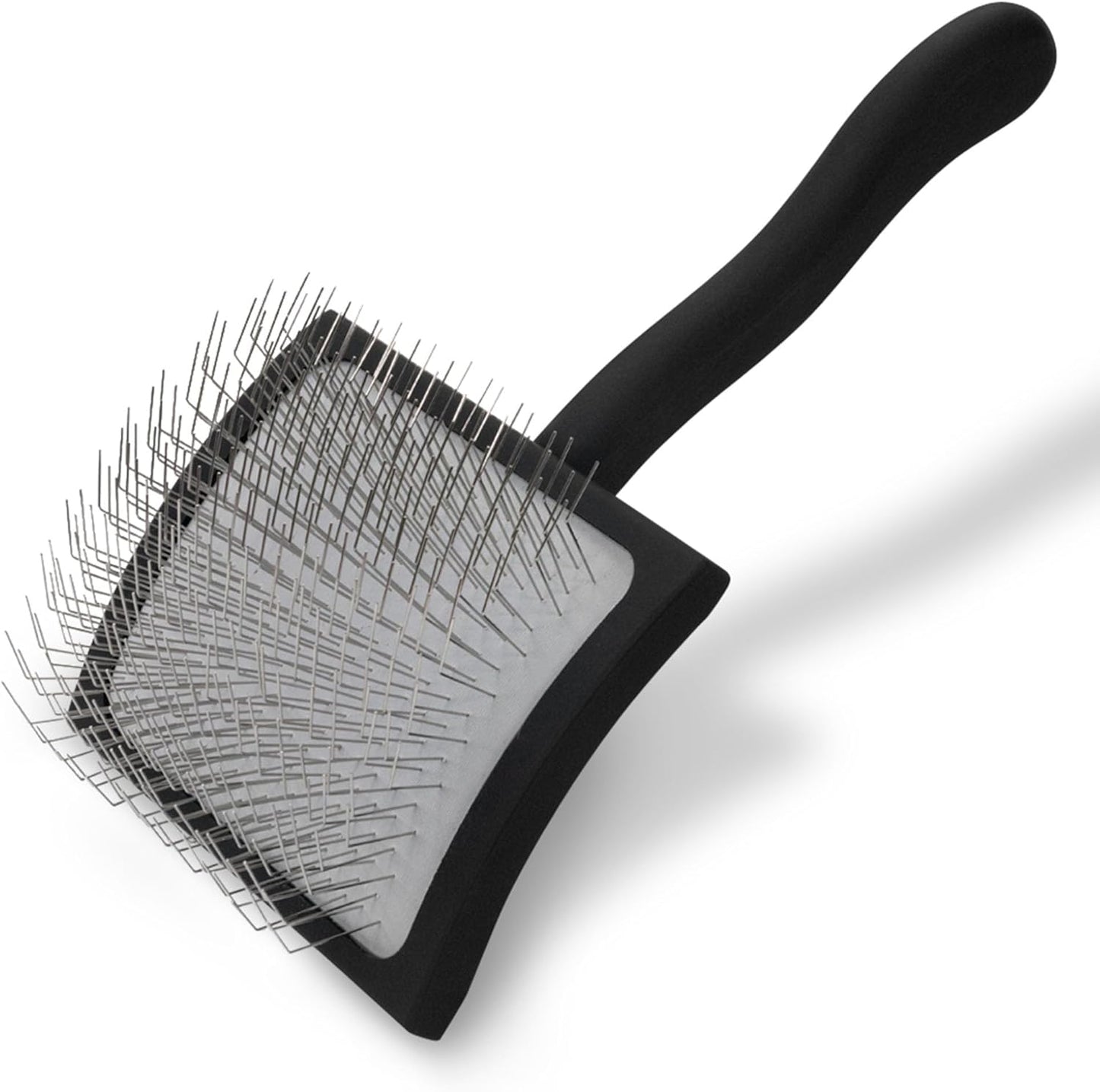 Big K Professional Slicker Brush for Dogs (Goldendoodles, Labradoodles, Poodles) - Efficient Grooming Tool for Fluffing, Detangling, and Styling, Black, Large