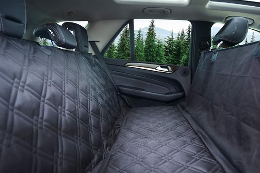 Premium Waterproof Dog Car Seat Cover for Back Seat - 58"X56" SUV & Truck Large Pet Seat Protector and Hammock