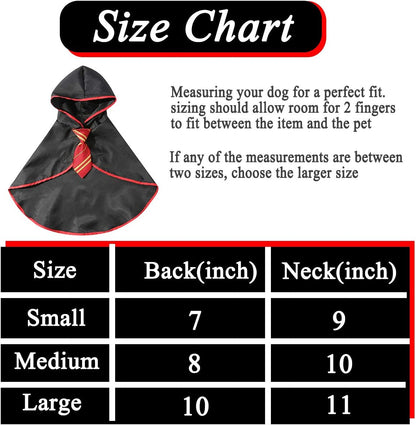 Anime-Inspired Cat Halloween Costume - Wizard-Themed Apparel for Small Dogs and Kittens (Size S) - Red