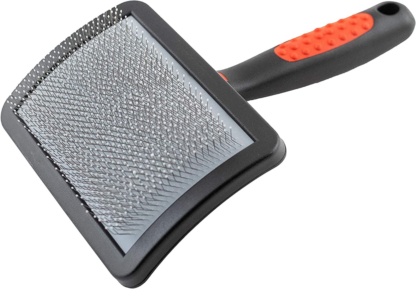 Paw Brothers Large Curved Slicker Brush for Dogs with Coated Tips for Gentle Grooming and Maximum Coverage