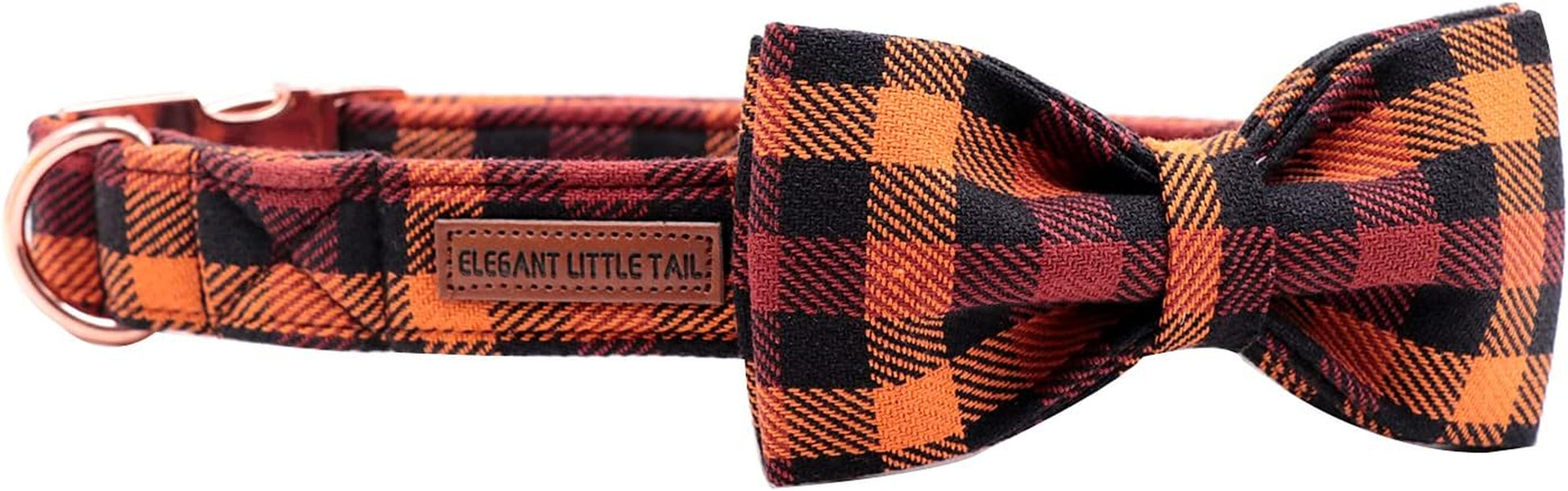 Elegant Adjustable Bowtie Dog Collar for Small, Medium, and Large Dogs - Perfect for Fall